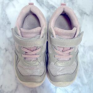 Stride Rite Pink and Gray Kids Sneakers